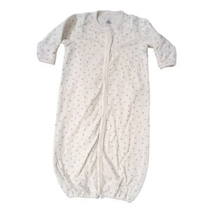 Petit Bateau Organic Cotton Baby Sleep Sack White Star Print‎ 6m